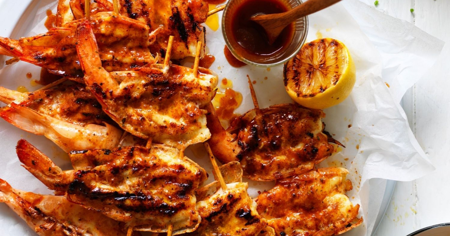 Butterflied BBQ Prawns Recipe myfoodbook Texas style